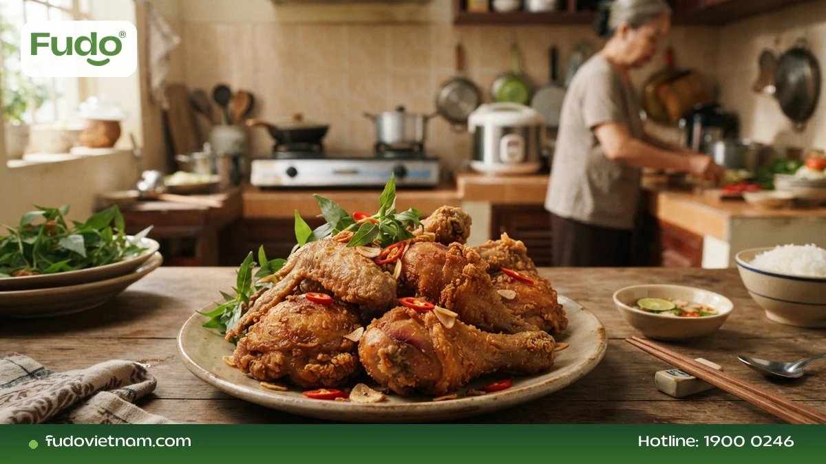 cách làm gà rán truyền thống