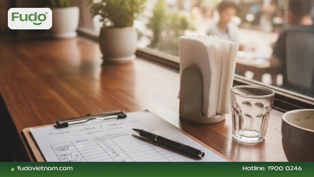Tờ tính toán lượng khăn tiêu thụ ngày